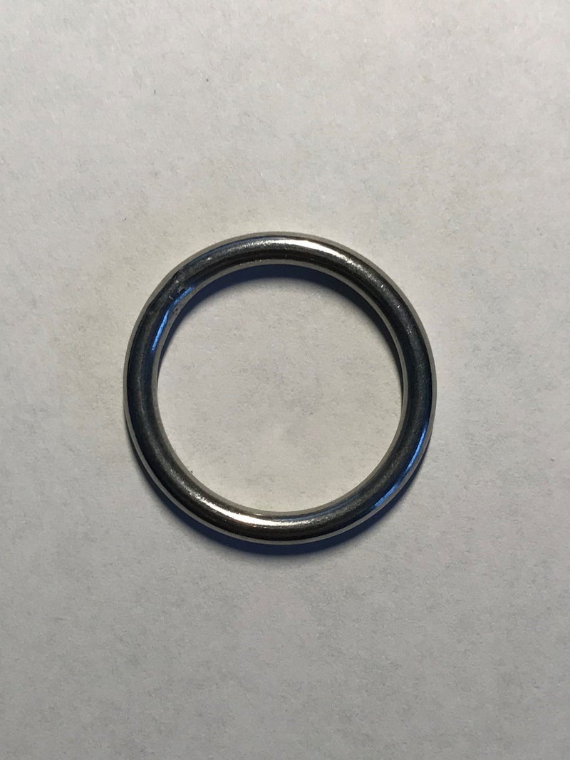 US Stainless 10 Pieces Stainless Steel 316 Round Ring Welded 1/8" x 3/4" (3mm x 20mm ID) Marine Grade - Image 3